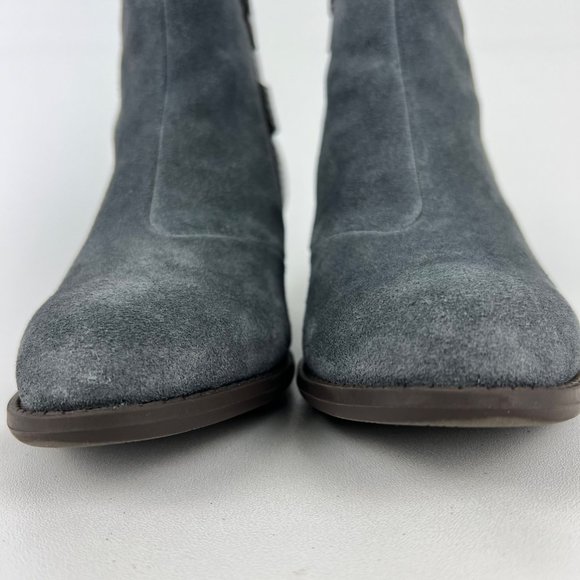 Vionic Naomi Womens Suede Snake Print Water Resistant Ankle Boots Gray size 6.5 - Picture 6 of 16